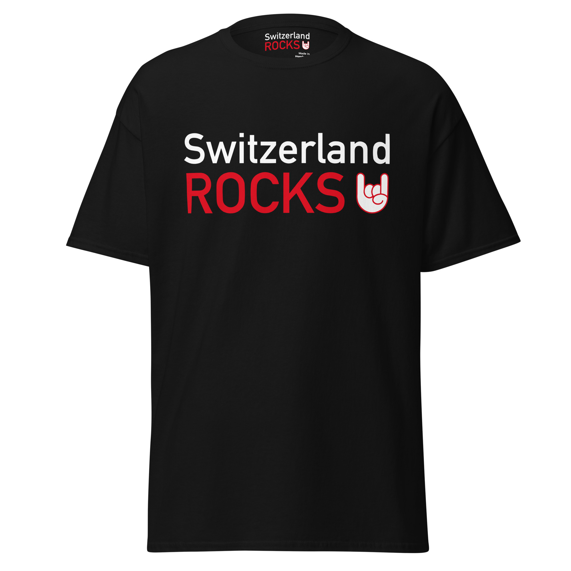 Black T-shirt – Switzerland Rocks Men's Clothing Wearyt