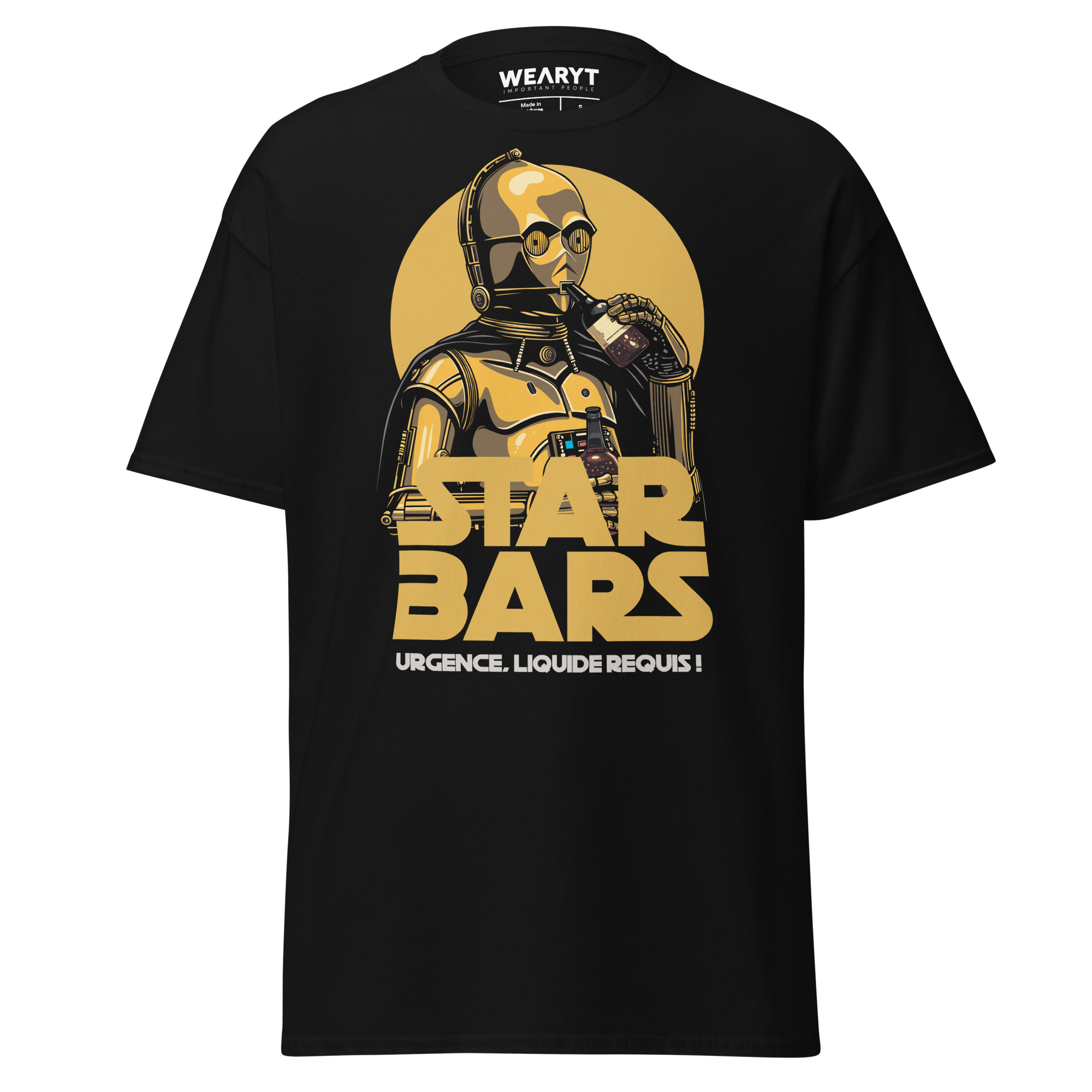 T-shirt – Star Bars – Emergency liquid required! Men's Clothing Wearyt