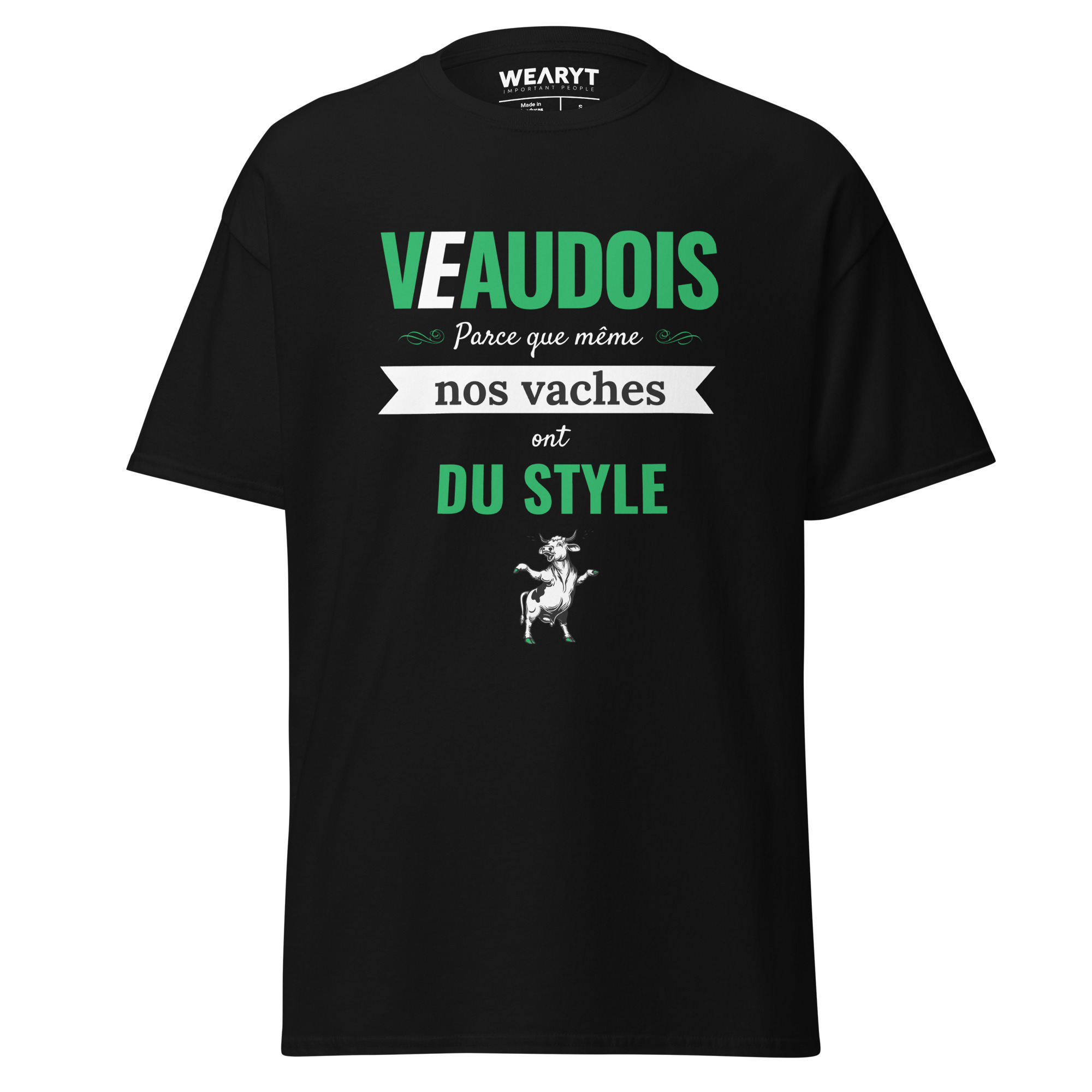 T-shirt – Les Vaudois – Because even our cows have style Men's Clothing Wearyt