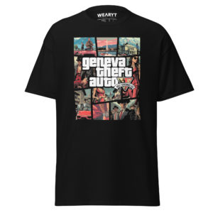 T-shirt – Gaming – Geneva Theft Auto T-Shirts Wearyt