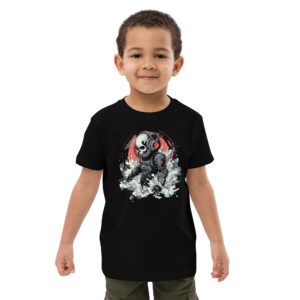 T-shirt enfant – Robot des Profondeurs – Noir Enfants Wearyt