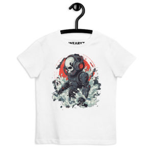 T-shirt enfant – Robot des Profondeurs – Blanc Enfants Wearyt