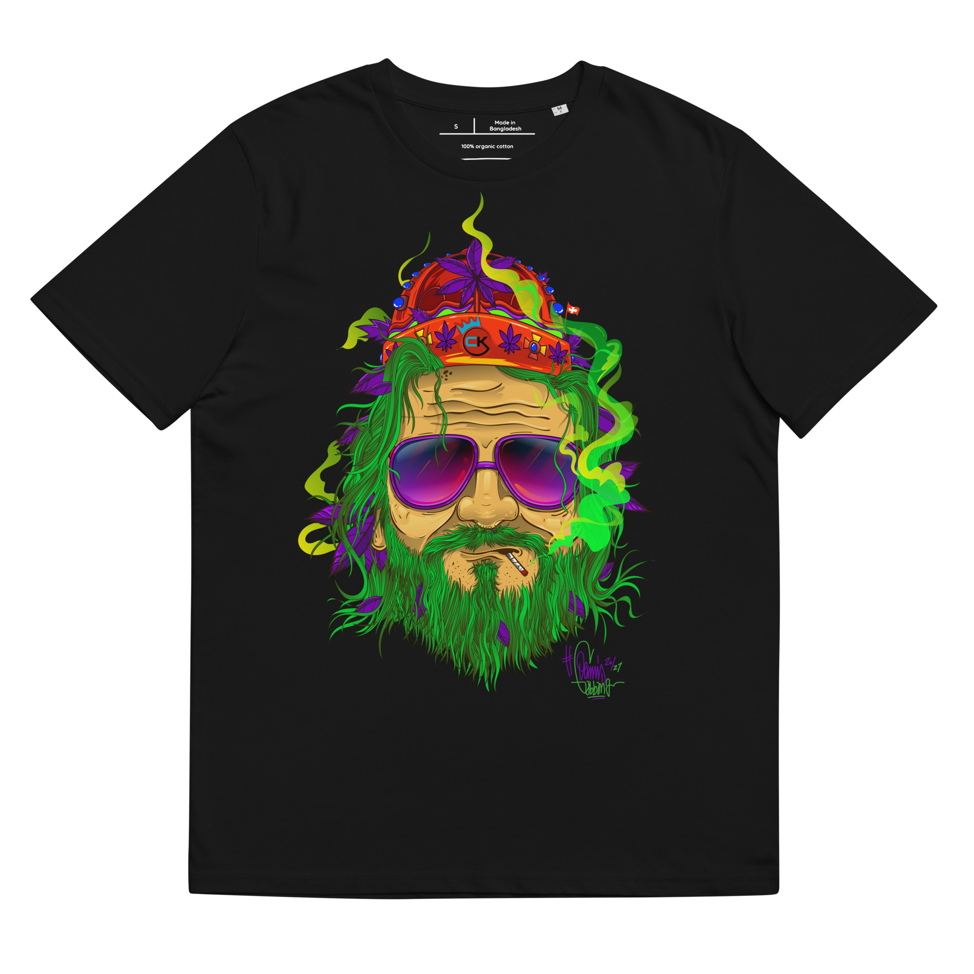 T-shirt – Cannabis King – King Dude Green T-Shirts Wearyt