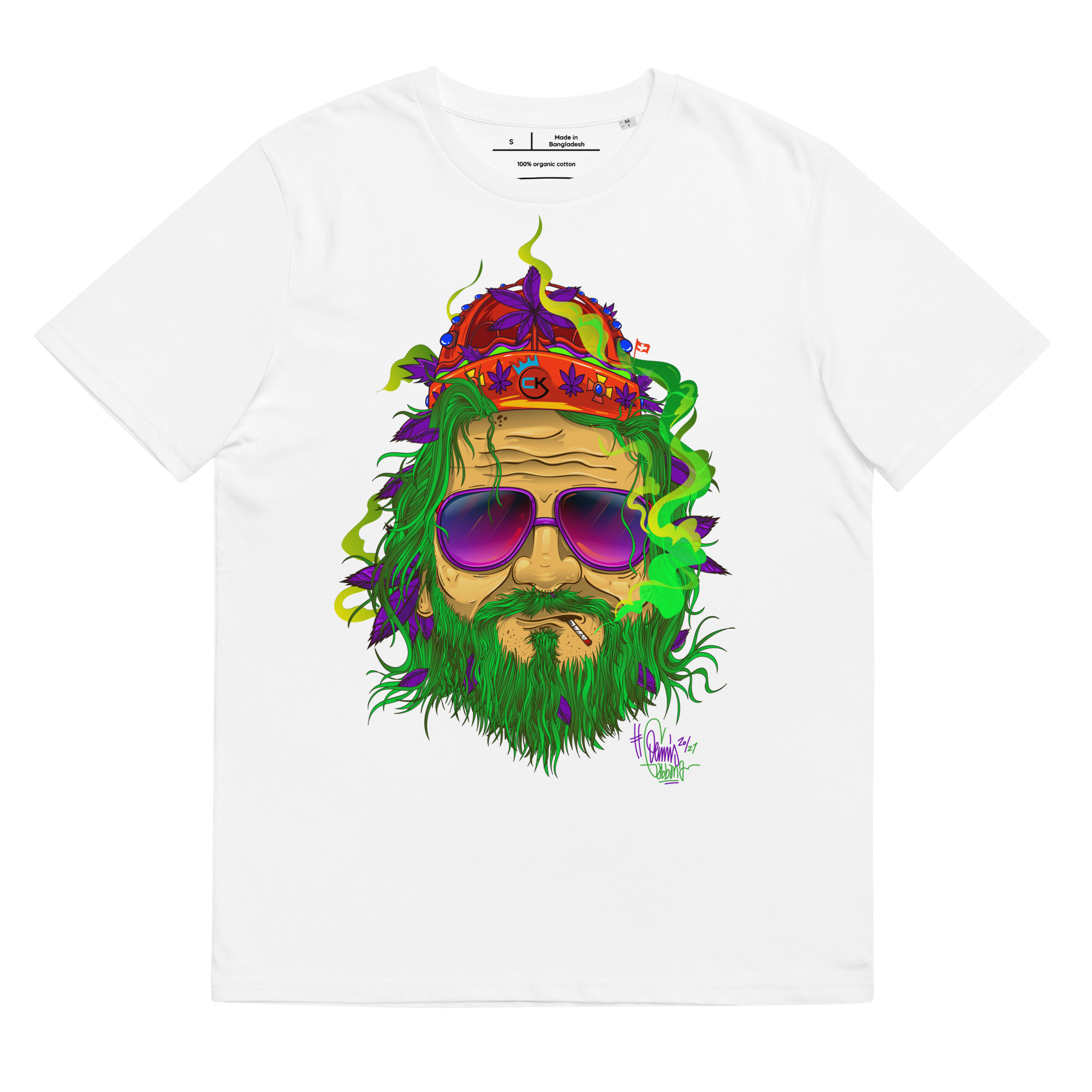 T-shirt – Cannabis King – King Dude Green T-Shirts Wearyt