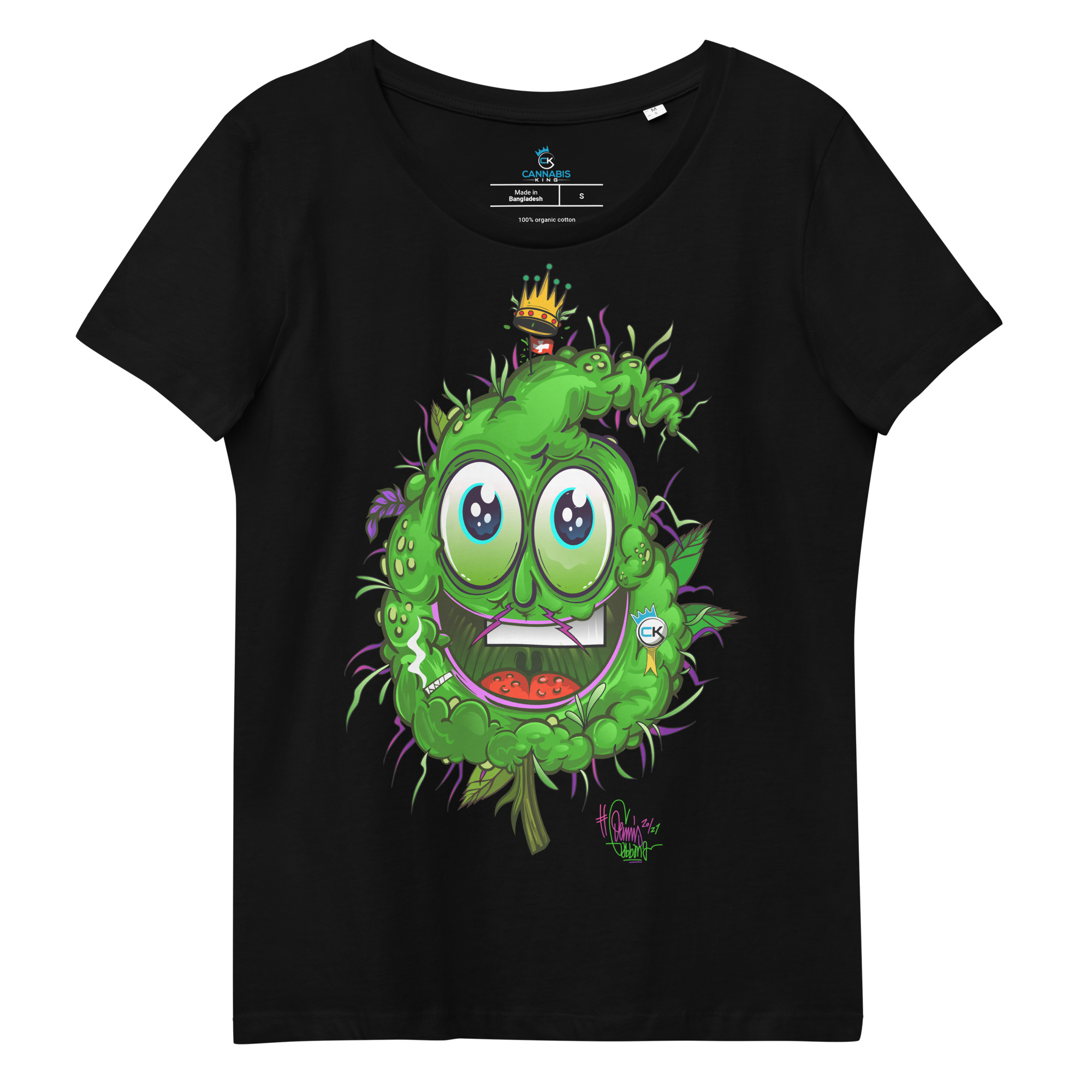 T-shirt femme – Cannabis King – King Bud Green T-shirts Wearyt
